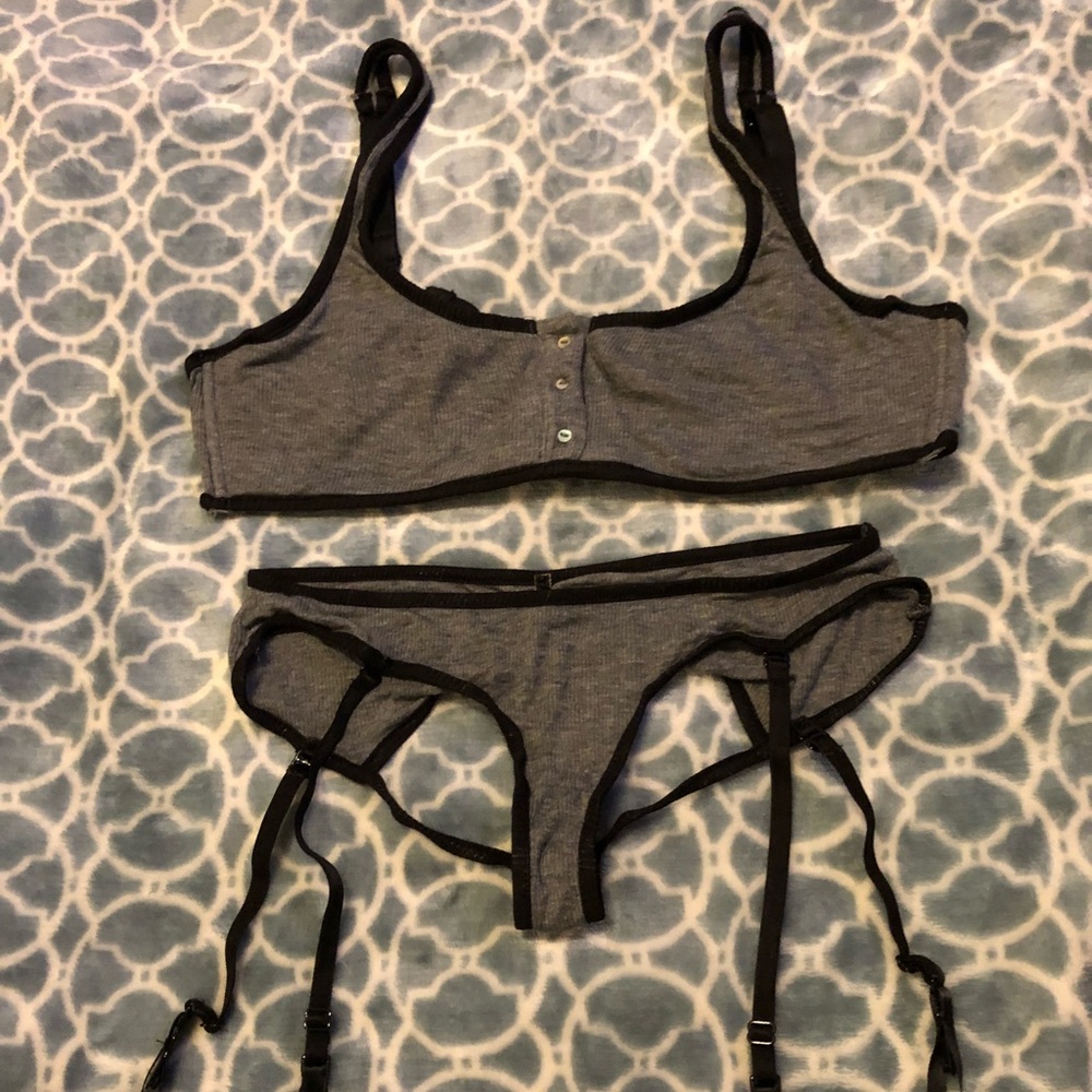 Love Haus balconette and underwear w straps